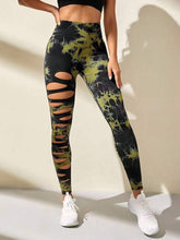 Load image into Gallery viewer, High Waist Tie Dye Hollow Out Sports/Gym Leggings
