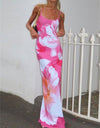 Spaghetti Strap Lily Floral Slip Dress