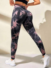 Load image into Gallery viewer, High Waist Tie Dye Hollow Out Sports/Gym Leggings
