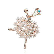 Load image into Gallery viewer, Ladies Crystal Rhinestone Charm Brooch Pins
