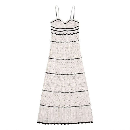Sexy Knitted Women Sleeveless Long dress
