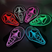 Load image into Gallery viewer, Ghost Face Mask Led Glowing in the dark Halloween Cosplay
