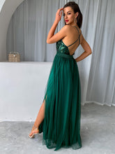 Load image into Gallery viewer, 2003 Backless V-neck Maxi Dress
