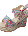 Lace Leisure Platform Sandals