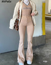 Flare High Waist Denim Pants