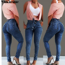 Load image into Gallery viewer, High Quality High Waist Denim  Jeans
