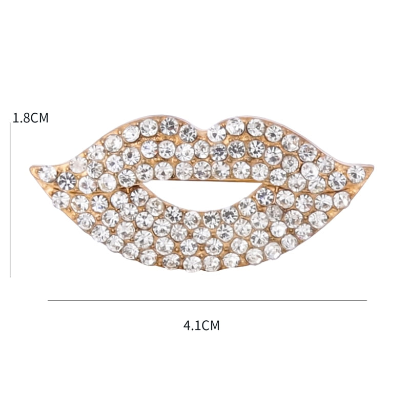 Ladies Crystal Rhinestone Charm Brooch Pins