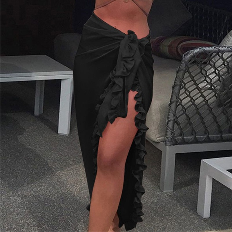Long Maxi Chiffon Skirt