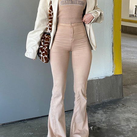 Flare High Waist Denim Pants