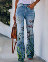 Casual Wide Leg Design Jeans