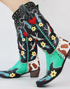 Mid Calf Western Cowgirl/cowboy Women Boots