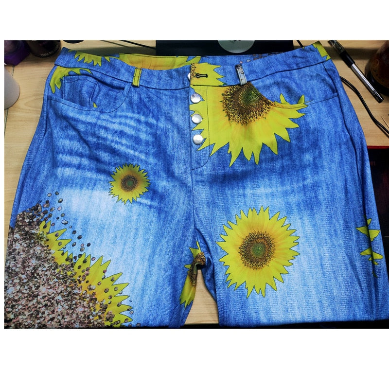 Casual Wide Leg Design Jeans