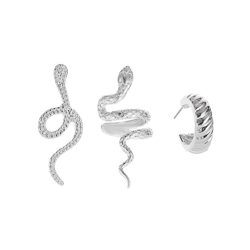Stainless Steel Gold Color Stud Earrings