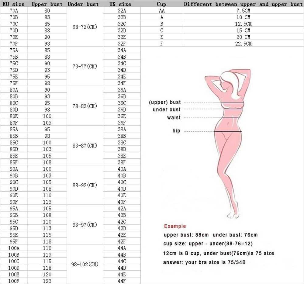 Breathable Push Up Underwear Bra