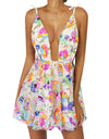 Elegant Chic Suspender Sequined Backless Mini Dress