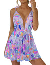 Elegant Chic Suspender Sequined Backless Mini Dress