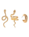 Stainless Steel Gold Color Stud Earrings