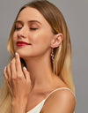 Stainless Steel Gold Color Stud Earrings