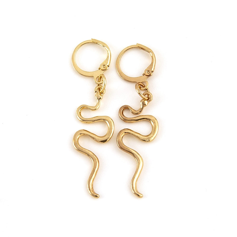 Stainless Steel Gold Color Stud Earrings