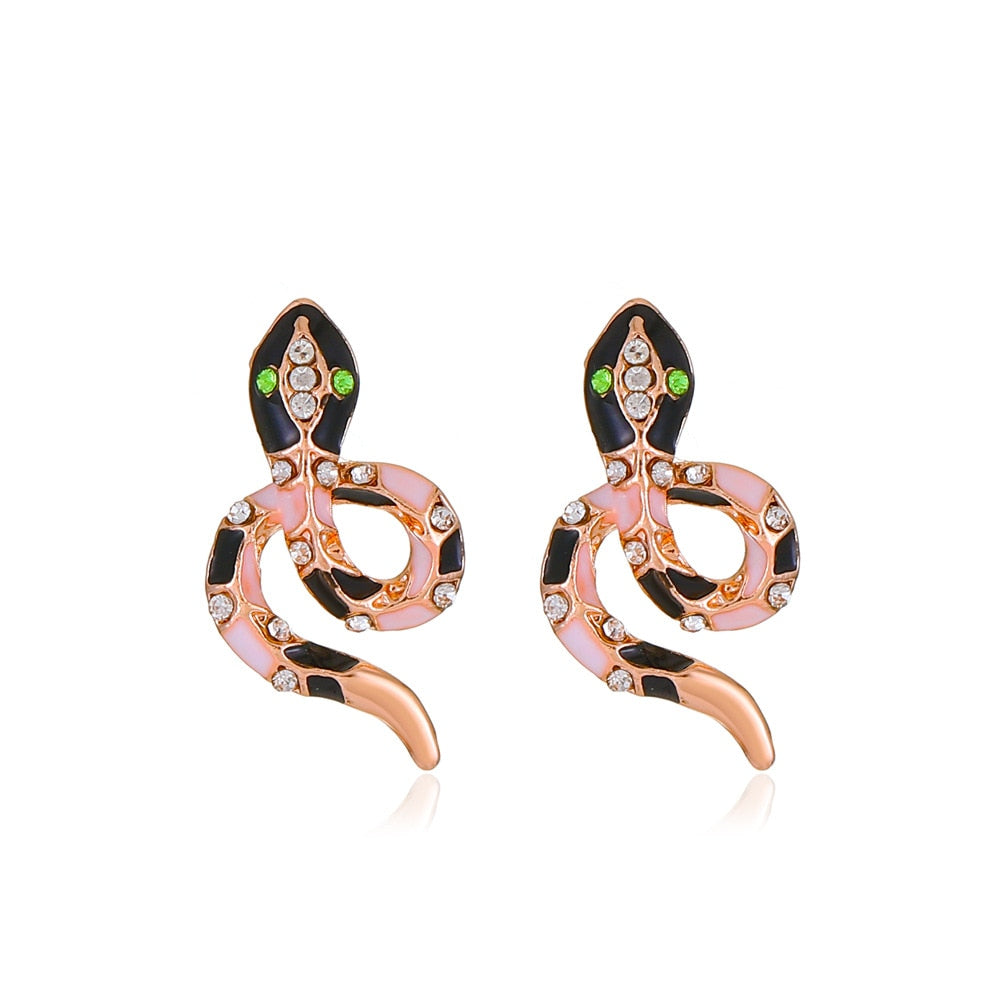 Stainless Steel Gold Color Stud Earrings