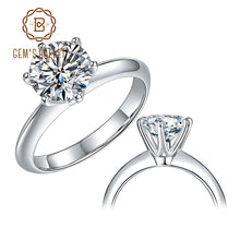 Charger l&#39;image dans la galerie, 18K White Gold Ring 1ct 2ct 3ct Round
