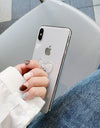 Transparent 360°Rotation Finger Ring Holder Kickstand For Most Phones & Tablets