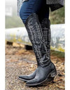 Knee High Boots Mid Med Gladiator Vintage Boots