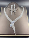 Silver Color Rhinestone Crystal Bridal Jewelry Sets