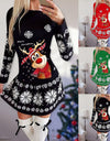 Long-sleeved Christmas Casual Sexy Dress