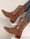 Autumn and Winter Embroidery Western Cowboy Boots