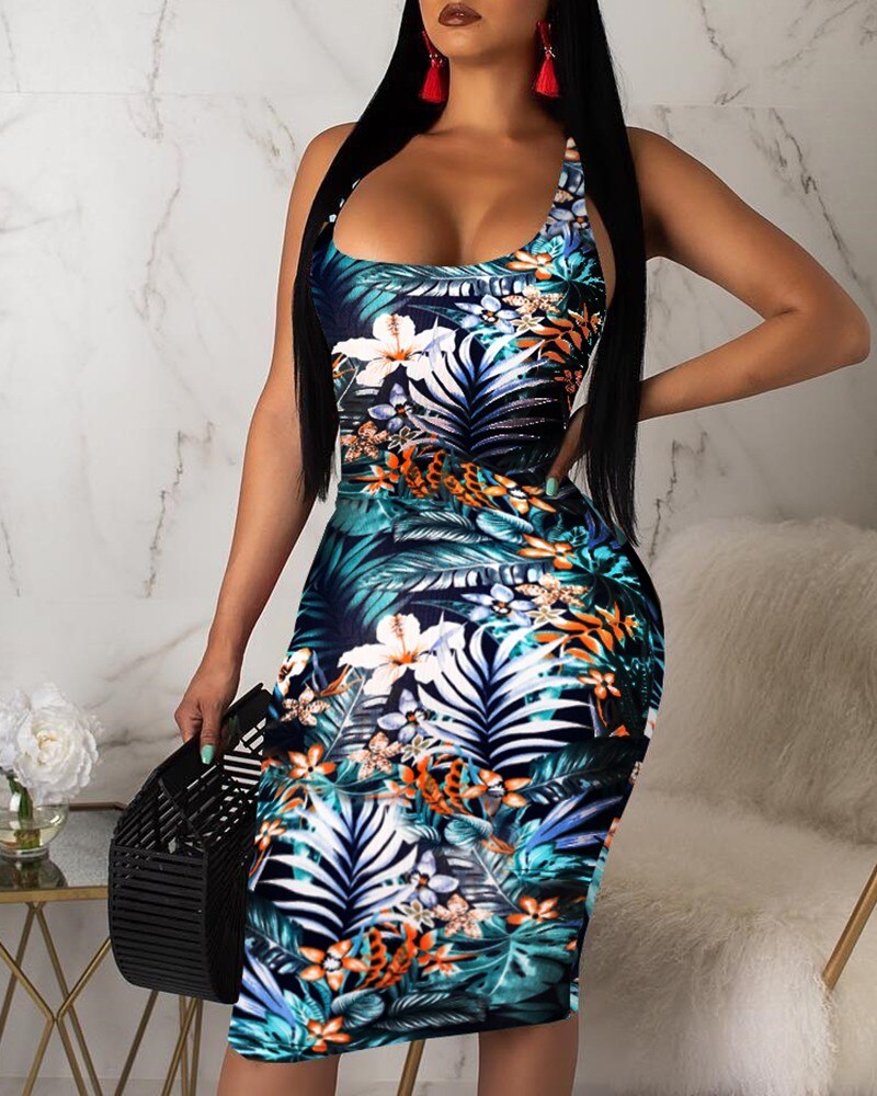 Casual Sleeveless Sexy Sling Loose Sundress