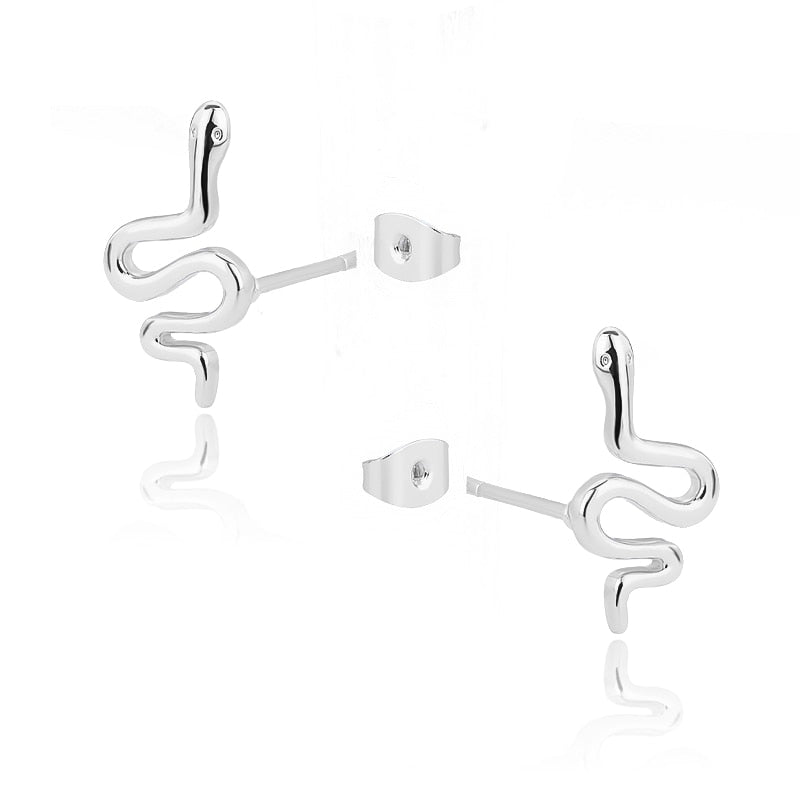 Stainless Steel Gold Color Stud Earrings
