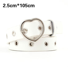 Load image into Gallery viewer, PU Leather Heart Belt
