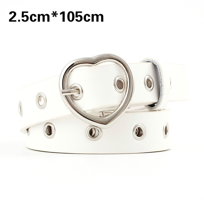 PU Leather Heart Belt