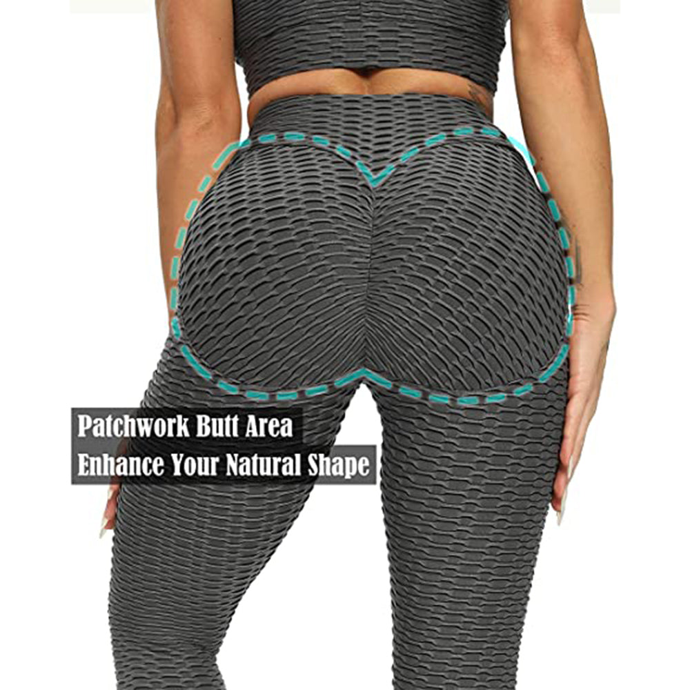 3/4 Textured Yoga Pants