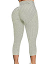 3/4 Textured Yoga Pants