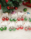 Fashion Green Red Color Star Ball Christmas Earring Women