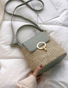 Cross body Shoulder Straw Bag