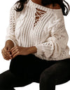 Stylish Oversized Knitted Off-Shoulder Pullover Sweater