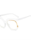 Oversized Fashion Retro Round Anti Blue Light Glasses