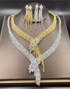 Silver Color Rhinestone Crystal Bridal Jewelry Sets