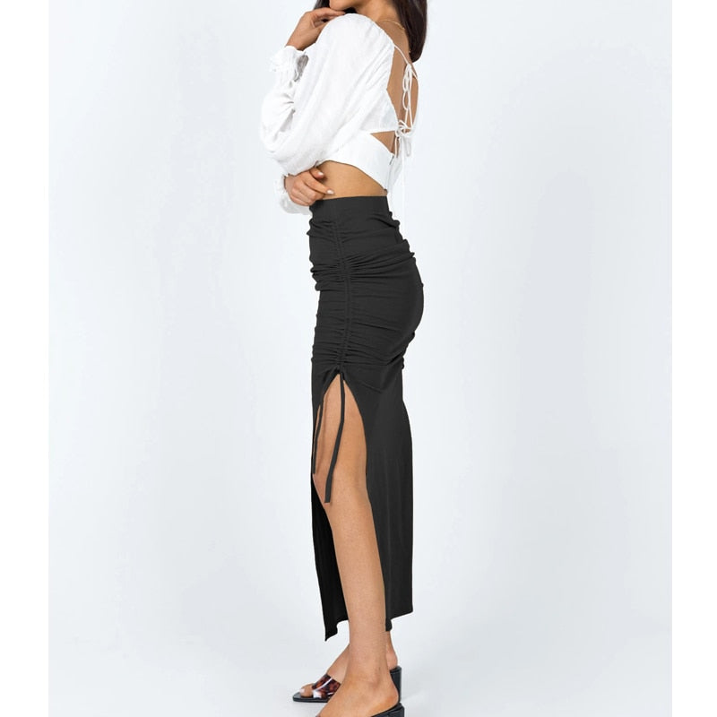High Waist Maxi Long Skirt