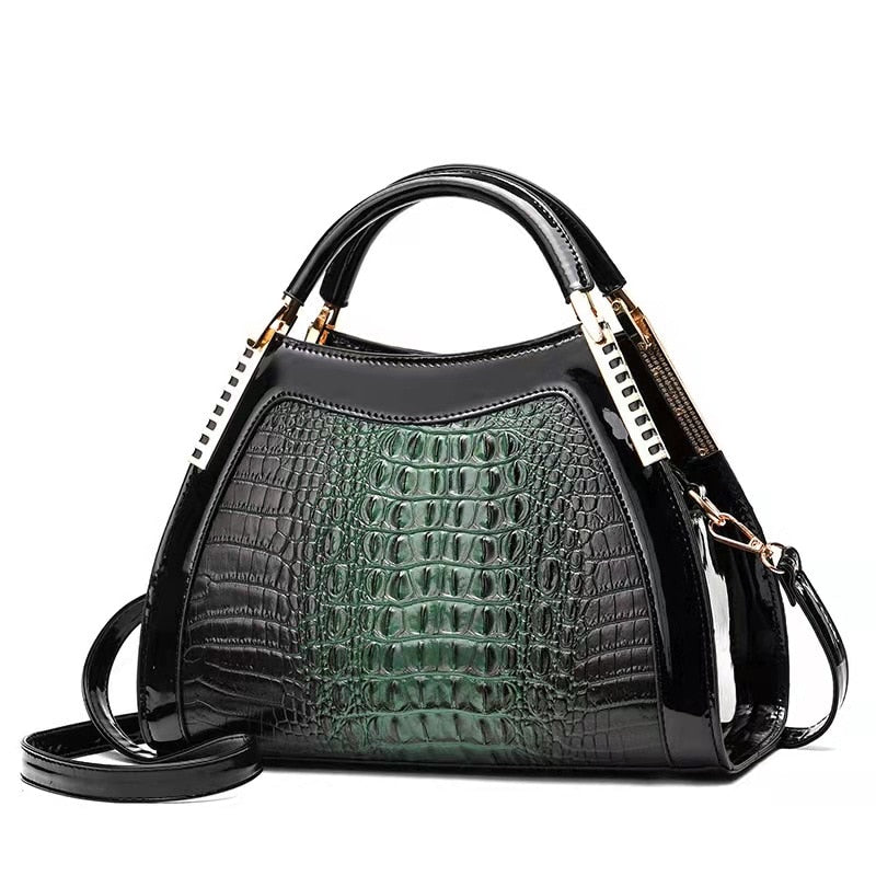 new crocodile pattern large-capacity bag