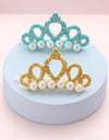 Faux Pearl Crown Headdress