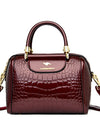 Luxury Patent Leather Pattern Handbag Purse