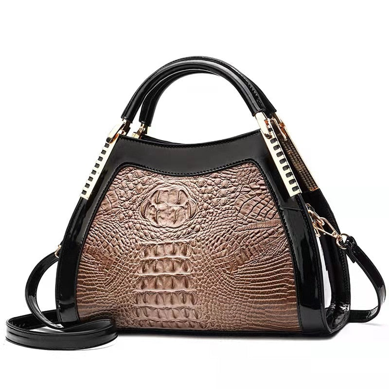 new crocodile pattern large-capacity bag
