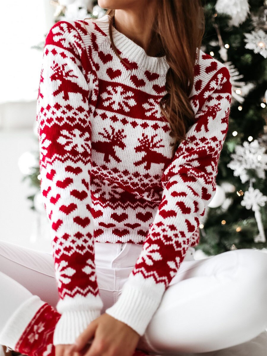 Christmas Knitted Pullover Sweater