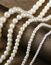 Elegant White Imitation Pearl Choker Necklace