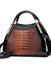 new crocodile pattern large-capacity bag
