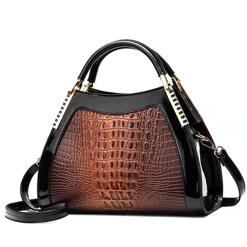 new crocodile pattern large-capacity bag